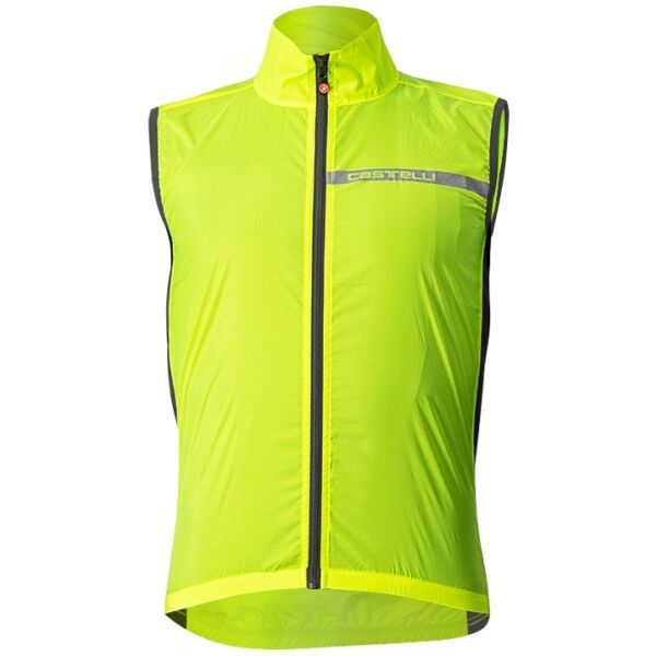 Castelli Castelli SQUADRA VEST Мъжки елек за велосипед, светлоотразителен неон, размер