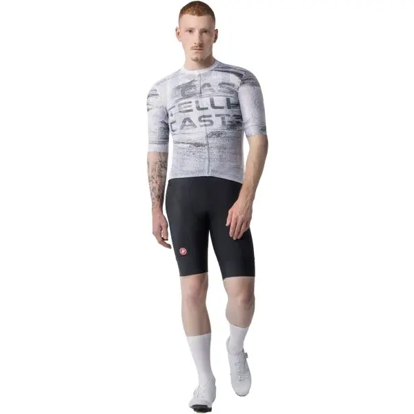 Castelli Castelli STRATUS LOGO JERSEY Мъжки колоездачен екип, бяло, размер XXXL