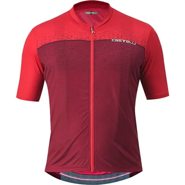 Castelli Castelli UNLIMITED ENTRATA Мъжка колоездачна фланелка, винен, размер