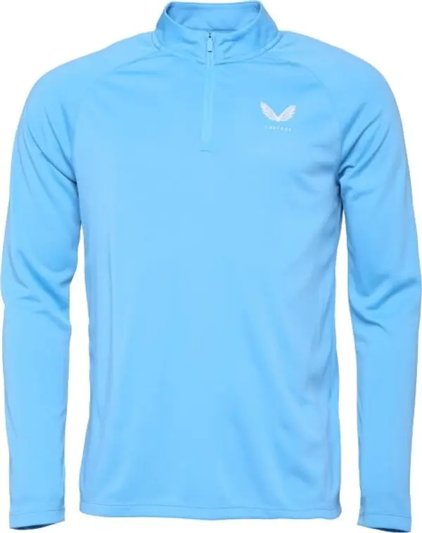 CASTORE CASTORE 1/4 ZIP LS TOP Мъжки спортен суитшърт, светлосиньо, размер