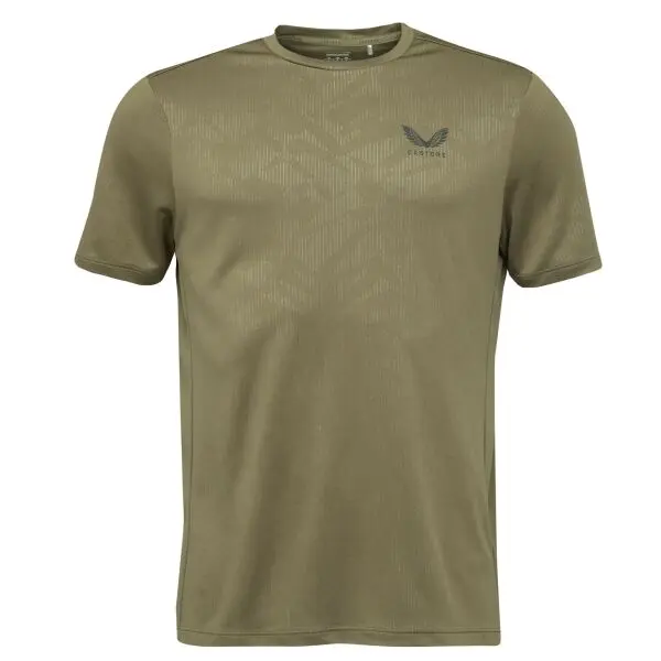 CASTORE CASTORE AOP SS T-SHIRT Мъжка спортна тениска, khaki, размер