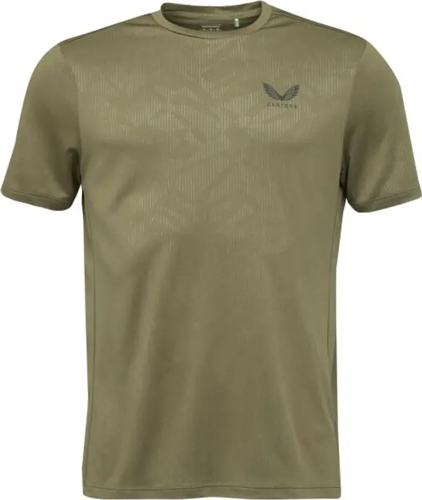 CASTORE CASTORE AOP SS T-SHIRT Мъжка спортна тениска, khaki, размер XXL