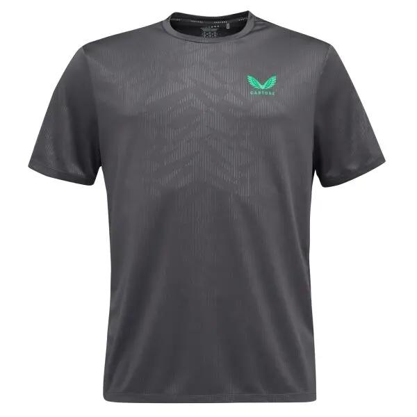 CASTORE CASTORE AOP SS T-SHIRT Мъжка спортна тениска, тъмносиво, размер