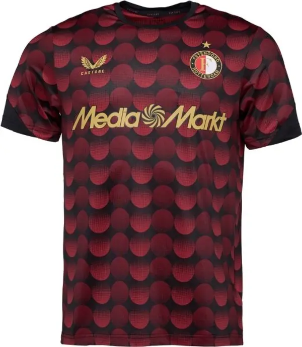 CASTORE CASTORE FEYENOORD HOME PRE MATCH SS TEE Мъжка футболна тениска, винен, размер