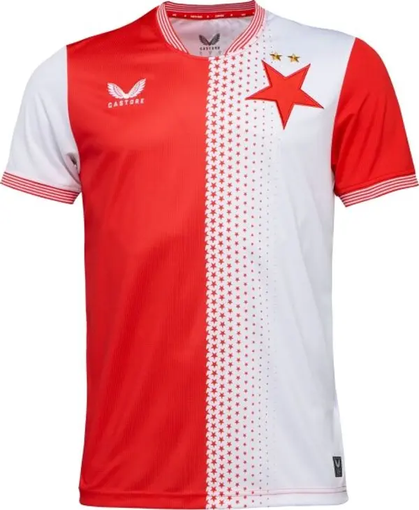 CASTORE CASTORE SLAVIA PRAGUE HOME SS SHIRT Мъжка футболна фланелка, червено, размер