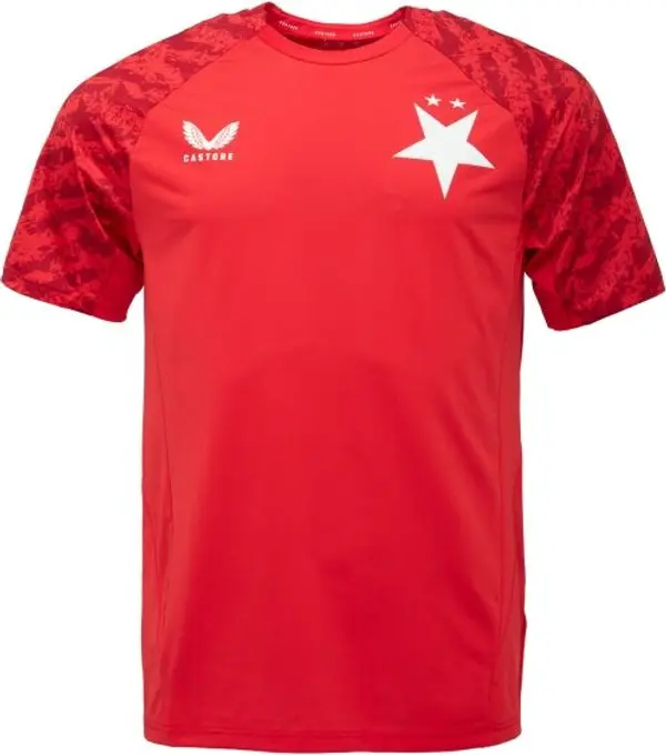 CASTORE CASTORE SLAVIA PRAGUE PERFORMANCE SS TEE Мъжка спортна тениска, червено, размер