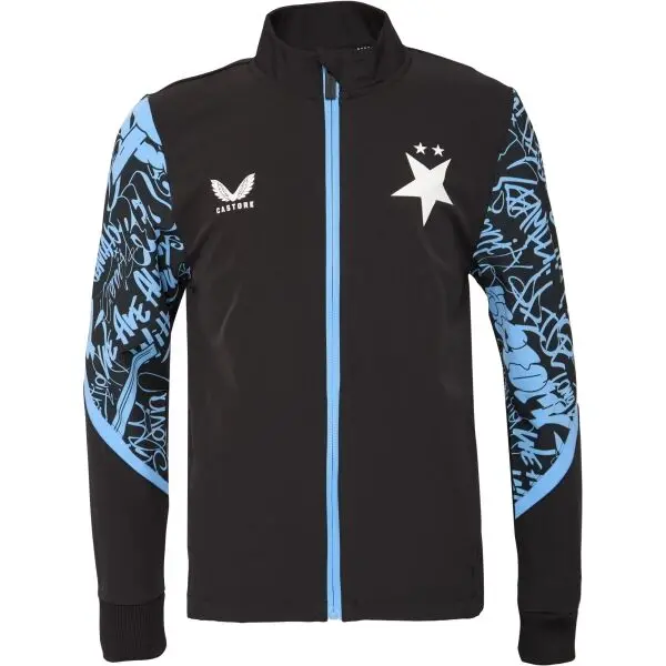 CASTORE CASTORE SLAVIA PRAGUE PRE MATCH JACKET JR Детско яке за преди мач, черно, размер