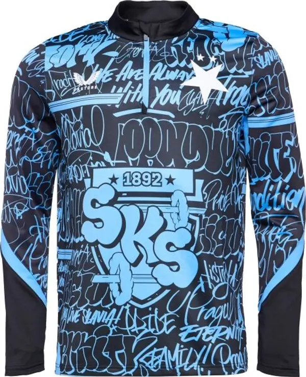 CASTORE CASTORE SLAVIA PRAGUE PRE MATCH MIDLAYER TOP Мъжка блуза, светлосиньо, размер