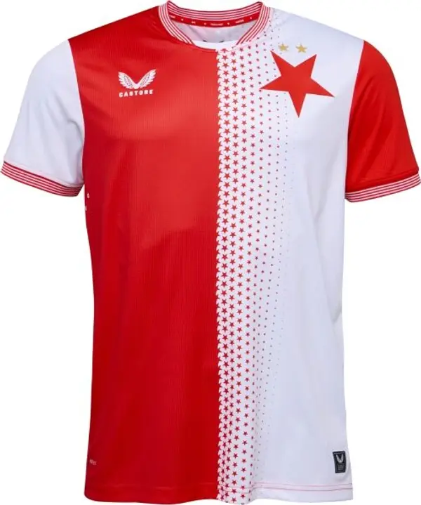 CASTORE CASTORE SLAVIA PRAGUE PRO HOME SS SHIRT Мъжка футболна тениска, бяло, размер