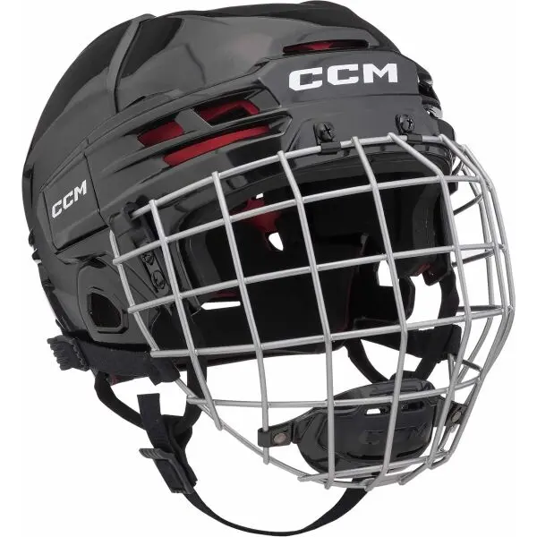 CCM CCM TACKS 70 COMBO SR Каска за хокей с мрежичка, черно, размер