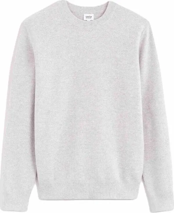 CELIO CELIO BEPIC Мъжки пуловер, сиво, размер
