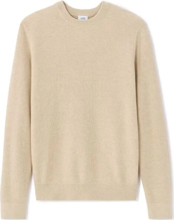 CELIO CELIO BEPIC Мъжки пуловер за свободното време, бежово, размер