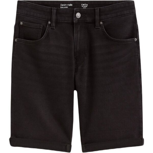 CELIO CELIO BOKNITBM Мъжки къси дънкови панталонки, черно, размер