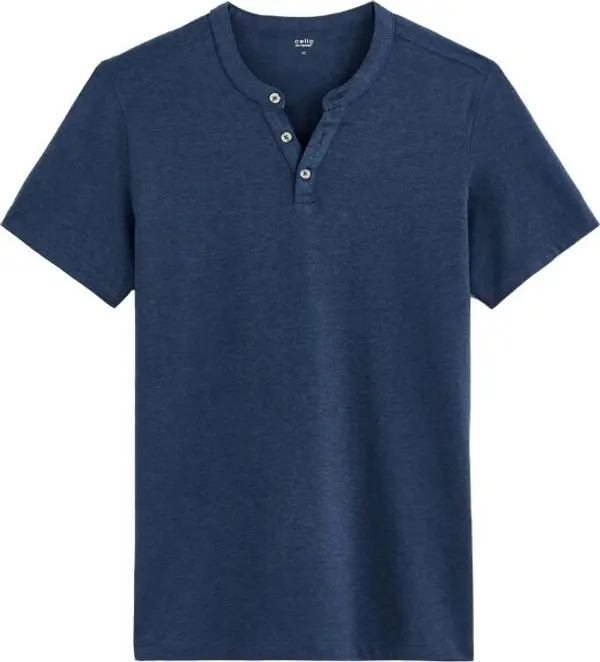 CELIO CELIO CEGETI Мъжка памучна тениска, тъмносин, размер