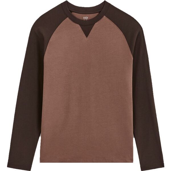 CELIO CELIO CESOL Мъжка тениска, кафяво, размер