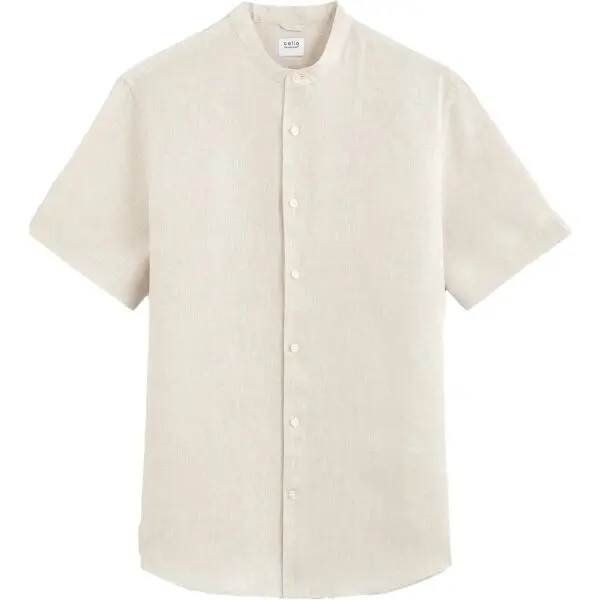 CELIO CELIO DAMAOPOC Мъжка лятна риза, бежово, размер