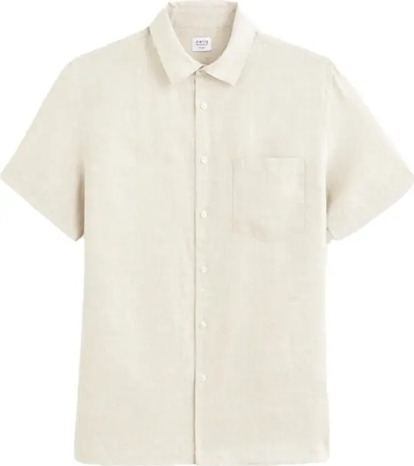 CELIO CELIO DAMARLIN Мъжка лятна риза, бежово, размер