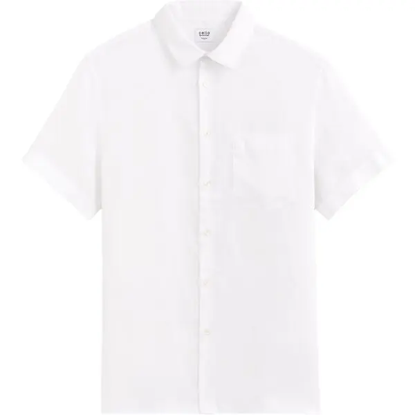 CELIO CELIO DAMARLIN Мъжка лятна риза, бяло, размер