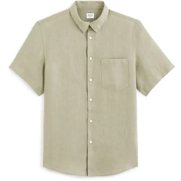 CELIO CELIO DAMARLIN Мъжка лятна риза, зелено, размер