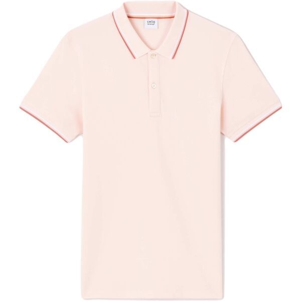 CELIO CELIO DECOLRAYEB Мъжка тениска с яка, розово, размер