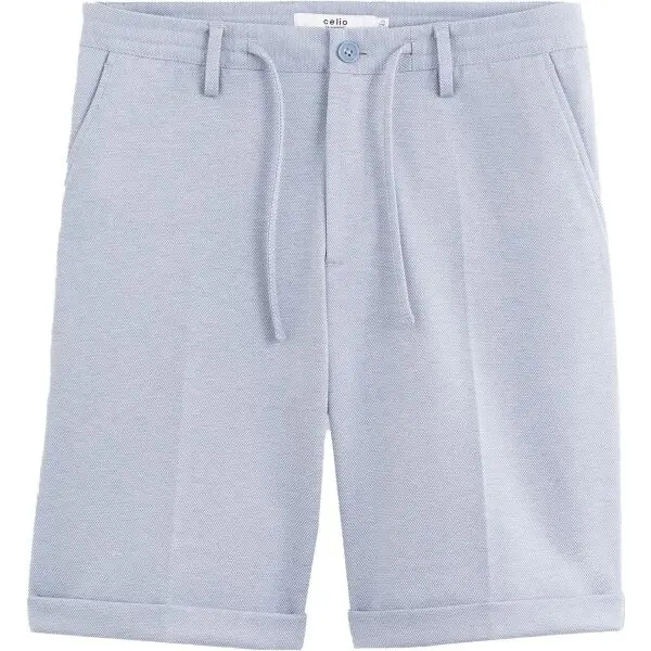 CELIO CELIO DOEVANBM Мъжки елегантни бермуди, синьо, размер