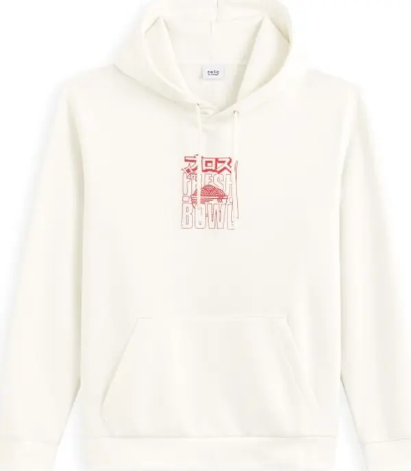 CELIO CELIO FEJABOWL Мъжки суичър, бяло, размер