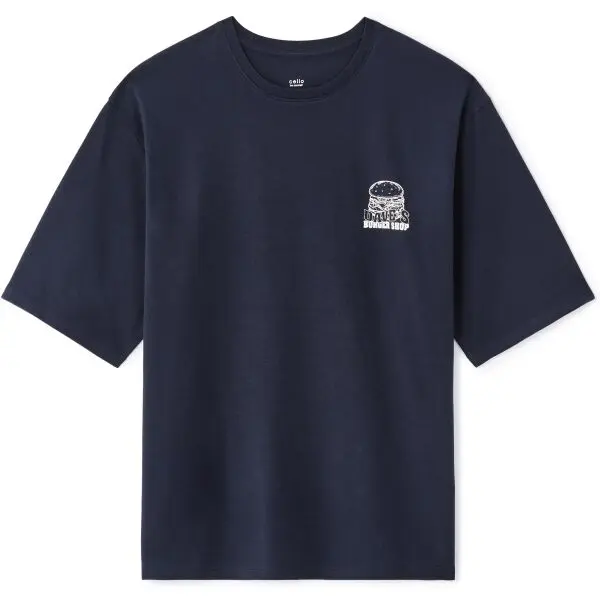 CELIO CELIO LEFOOD Мъжка тениска, тъмносин, размер