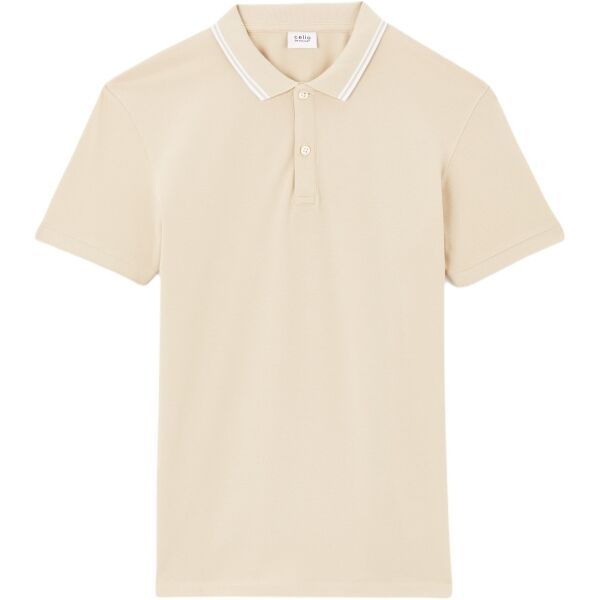 CELIO CELIO LEPRIME Мъжка поло тениска, бежово, размер
