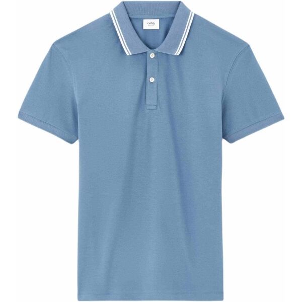 CELIO CELIO LEPRIME Мъжка поло тениска, светлосиньо, размер