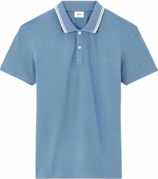 CELIO CELIO LEPRIME Мъжка поло тениска, светлосиньо, размер