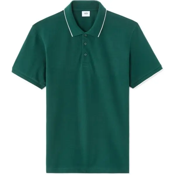 CELIO CELIO LETAIM Мъжка поло тениска, тъмнозелено, размер