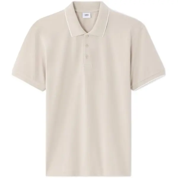 CELIO CELIO LETAIM Мъжко поло, бежово, размер