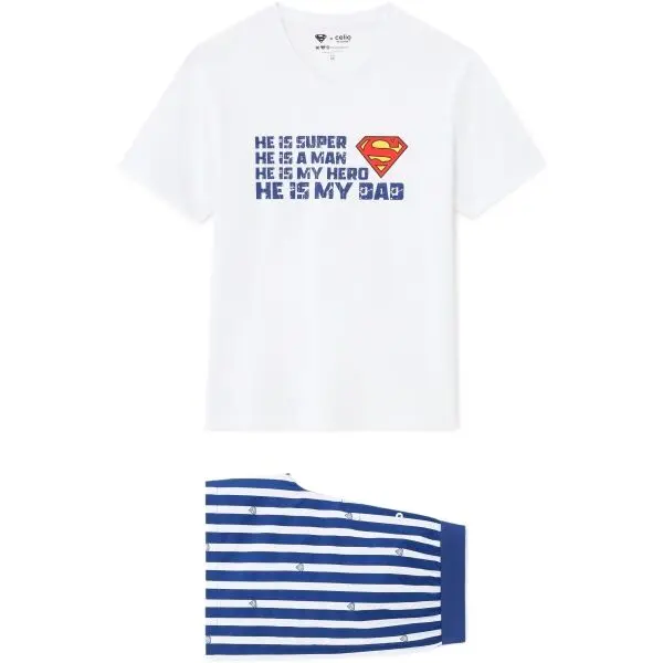 CELIO CELIO LLIMANPYJ Мъжка пижама, бяло, размер