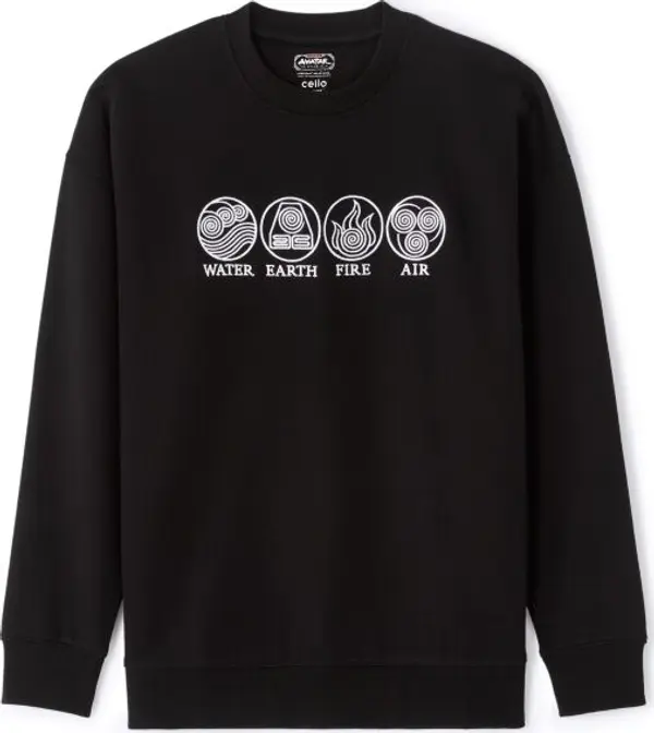 CELIO CELIO LMEAVASW Мъжки суитшърт, черно, размер