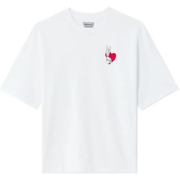 CELIO CELIO LNELOONEY Мъжка ежедневна тениска, бяло, размер