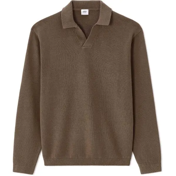 CELIO CELIO MERRYLE Мъжки памучен пуловер, кафяво, размер