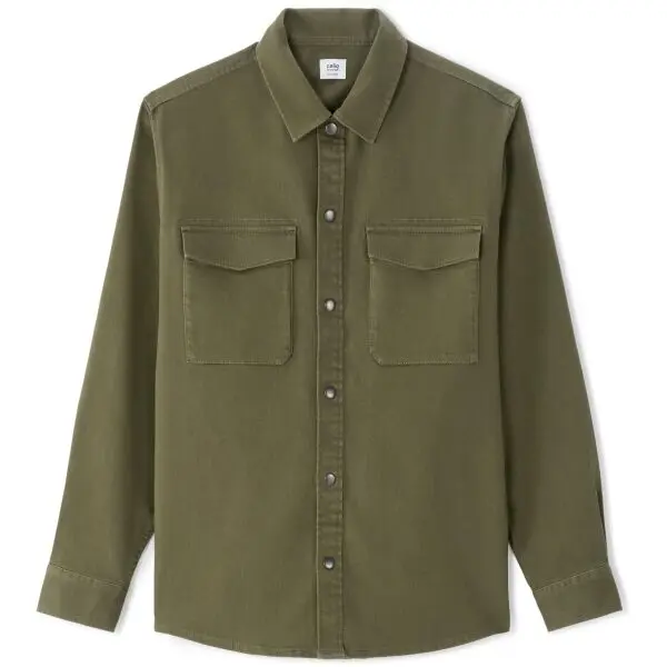 CELIO CELIO NAGASTRET Мъжка overshirt риза, тъмнозелено, размер