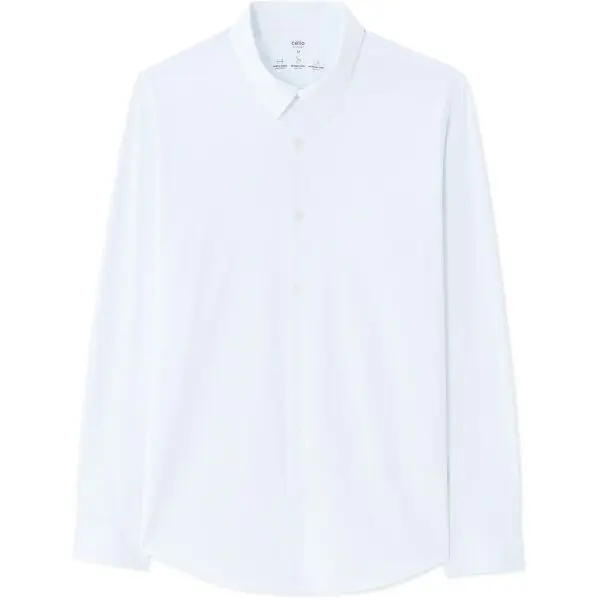 CELIO CELIO NAPERFORM Мъжка стреч риза, бяло, размер