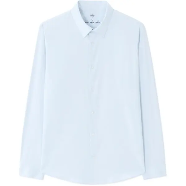 CELIO CELIO NAPERFORM Мъжка стреч риза, светлосиньо, размер