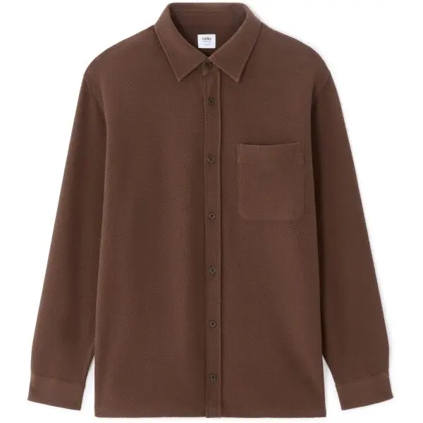 CELIO CELIO NASEERSET Мъжка риза, кафяво, размер