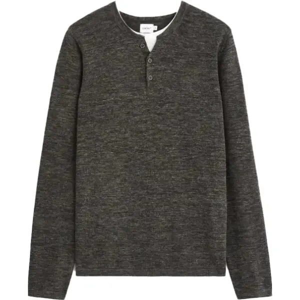 CELIO CELIO TECHILL Мъжки пуловер, тъмносиво, размер