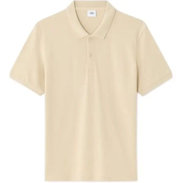 CELIO CELIO TEONE Мъжка поло тениска, бежово, размер