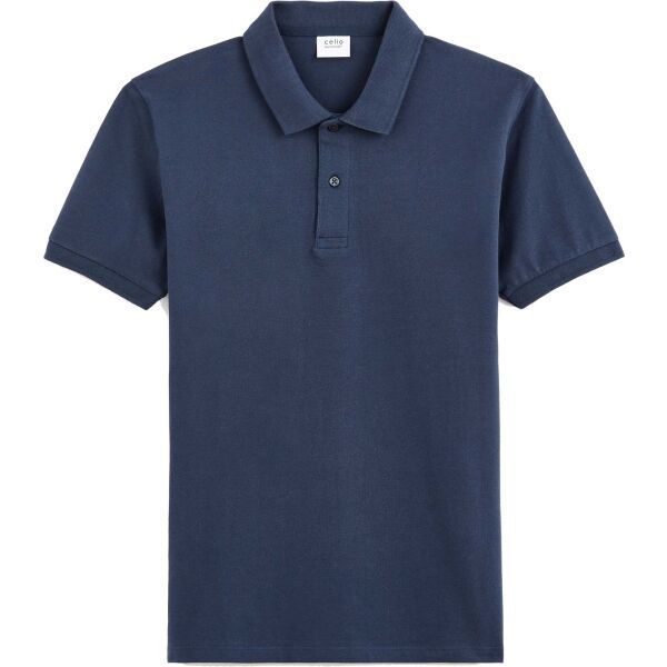 CELIO CELIO TEONE Мъжка тениска с якичка, тъмносин, размер