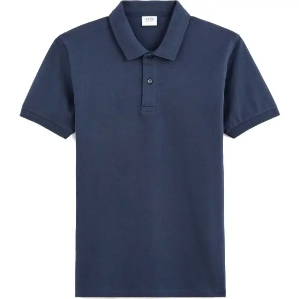 CELIO CELIO TEONE Мъжка тениска с якичка, тъмносин, размер