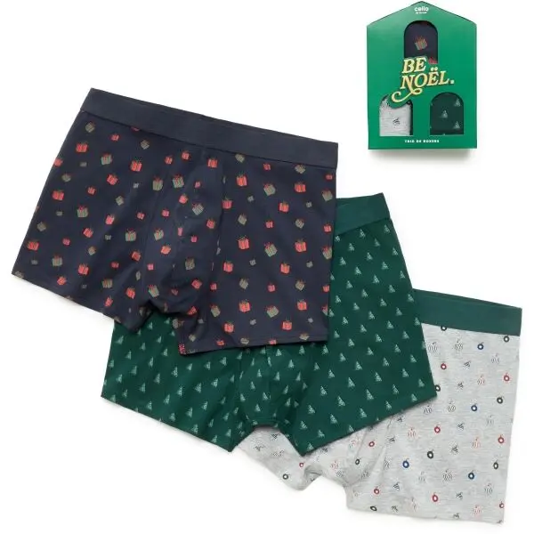 CELIO CELIO XMIBOGIFT Мъжки боксерки в подаръчна опаковка, тъмнозелено, размер