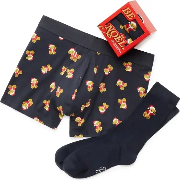 CELIO CELIO XMIBOTEDDY Боксерки и чорапи в подаръчна опаковка, тъмносин, размер
