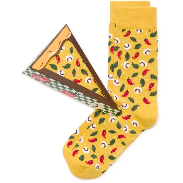 CELIO CELIO XMISOPIZZE Мъжки чорапи, жълто, размер