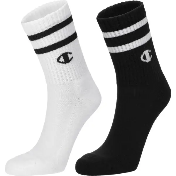 Champion Champion 2PK SHORT CREW Универсални чорапи, черно, размер 35-38
