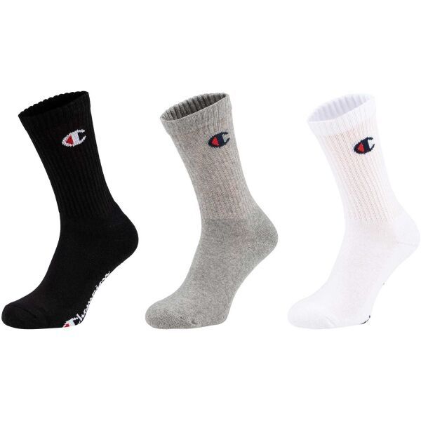 Champion Champion 3PK CREW SOCKS Унисекс чорапи, черно, размер