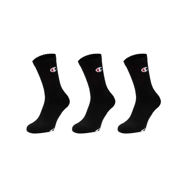 Champion Champion 3PK CREW SOCKS Унисекс чорапи, черно, размер 35-38
